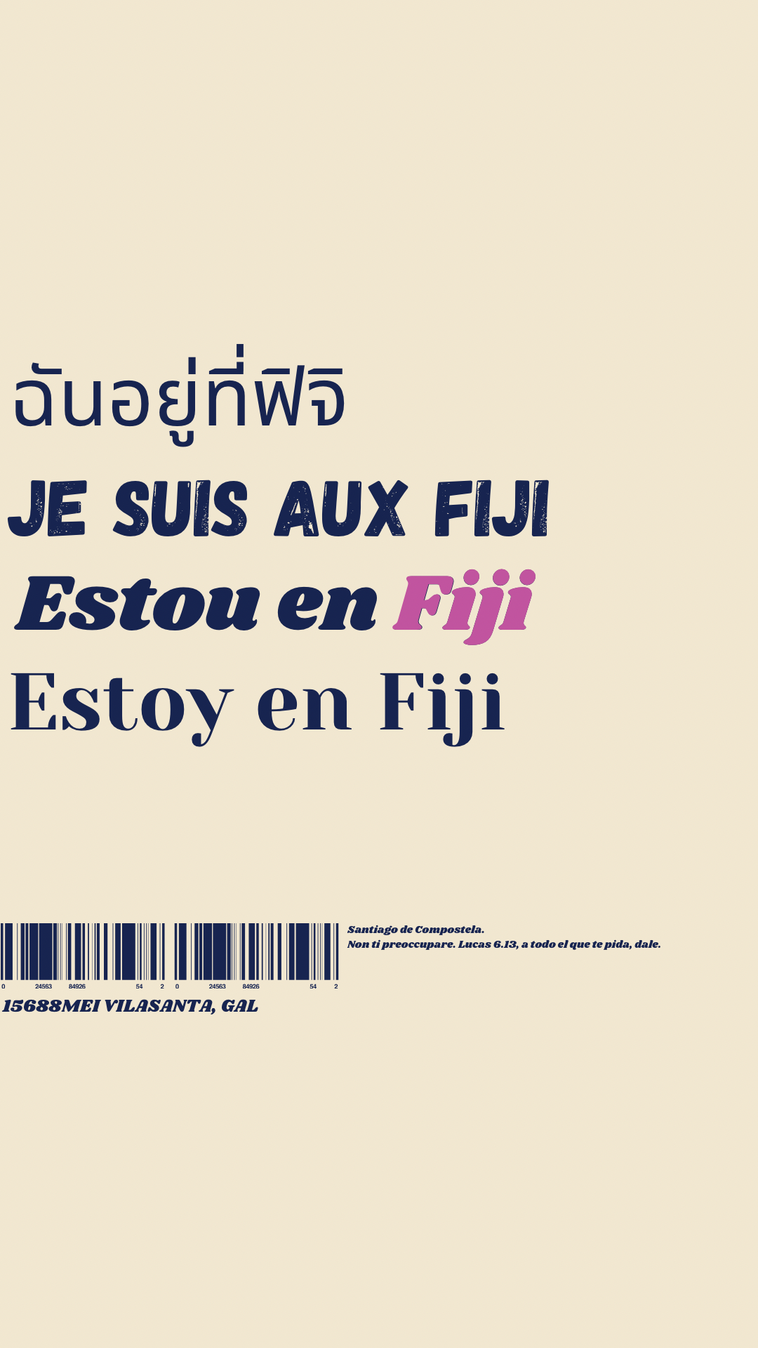 Je suis aux Fiji